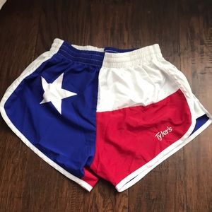 Tyler’s Texas Flag shorts